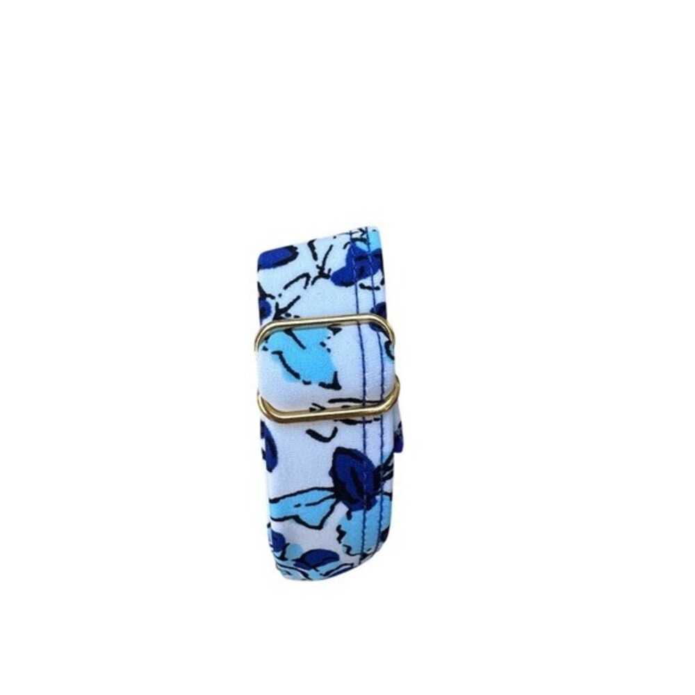 ALISHA LEVINE. NWT.  Blue/ White  Swimsuit. Sz 22W. Ruching in front, flowy hem. - Picture 7 of 10